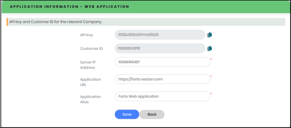Application Information Screen - CyLock